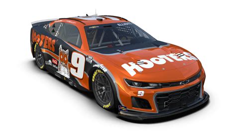 First Look Chase Elliotts Hooters 2024 Paint Scheme Nascar