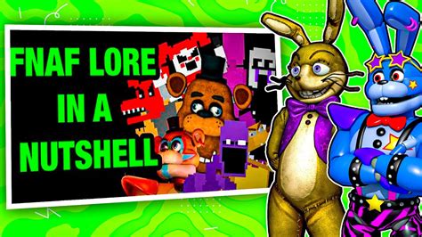 FNAF Lore In A Nutshell REACT With Glitchtrap And Glamrock Bonnie YouTube