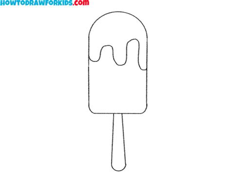 How To Draw A Popsicle Easy Drawing Tutorial For Kids