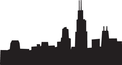 Chicago Skyline Silhouette Free Clipart Best