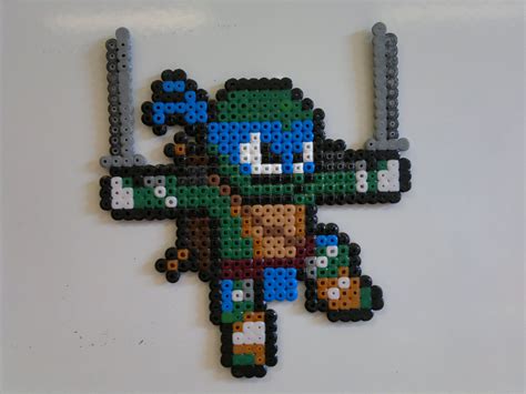 Teenage Mutant Ninja Turtle Leonardo perler beads by Björn Börjesson