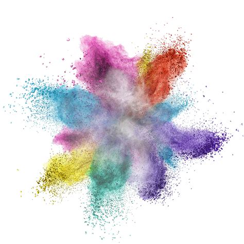 Colorful Powder Explosion PNG Image PurePNG Free Transparent CC0