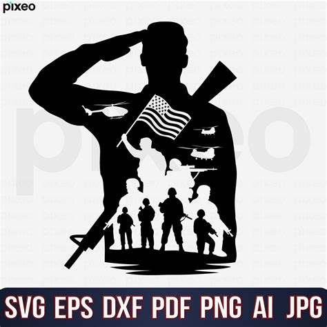 Us Soldier Svg Veteran Soldier Svg Us Army Svg Military Etsy India