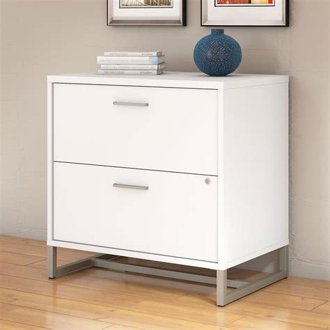 Metal rails for easy filing. Kathy Ireland Office by Bush Method 2 Drawer Lateral ...