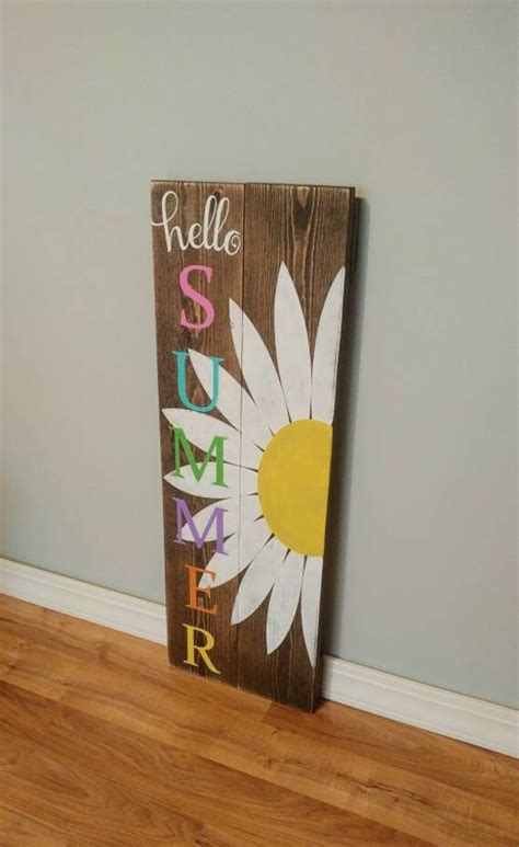 Hello Summer Welcome Sign Welcome Porch Decor Front