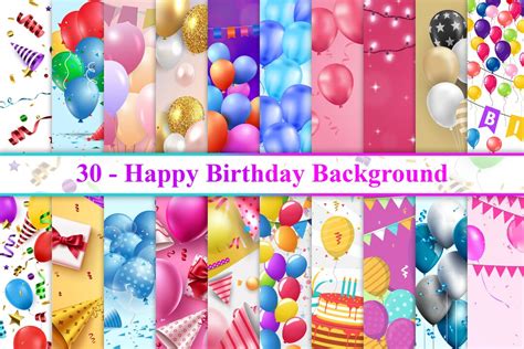 Happy Birthday Background Birthday Zoom Background Birthday Etsy