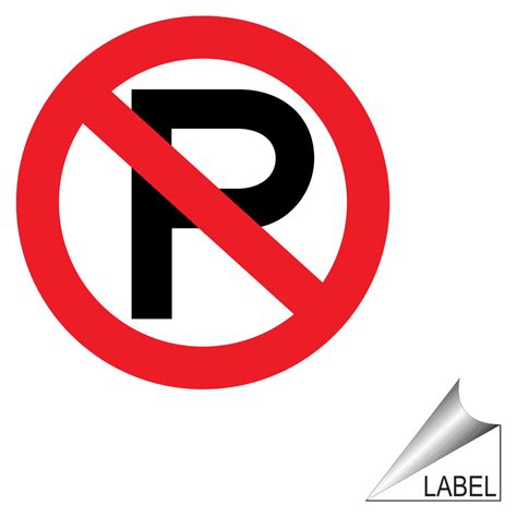 No Parking Graphic Label Label Prohib 133 Parking Not Allowed