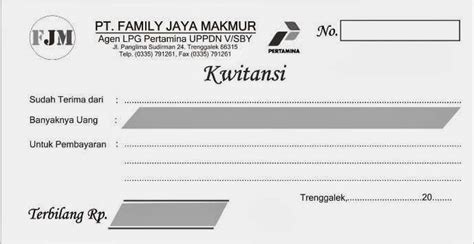 Contoh Kwitansi Pembayaran Pembelian Untuk Transaksi Jual Beli Blog