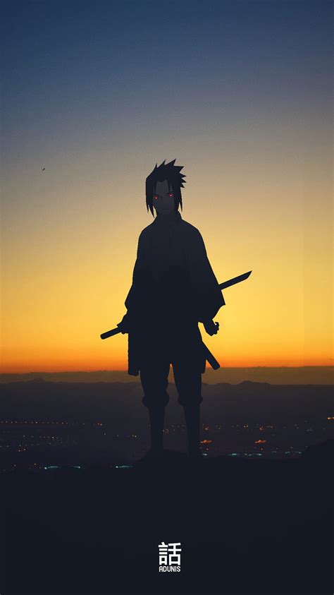 Sasuke Silhoutte Anime Manga Naruto Naruto Shippuden Sasuke Uchiha