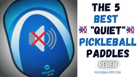 5 Best Quiet Pickleball Paddles Pickleball Post