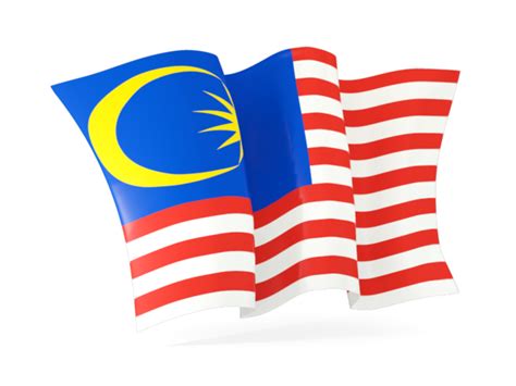 Gold represents the natural wealth and beauty of sunlight; Waving flag. Illustration of flag of Malaysia