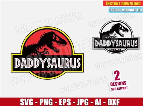 Jurassic Park Daddysaurus Svg