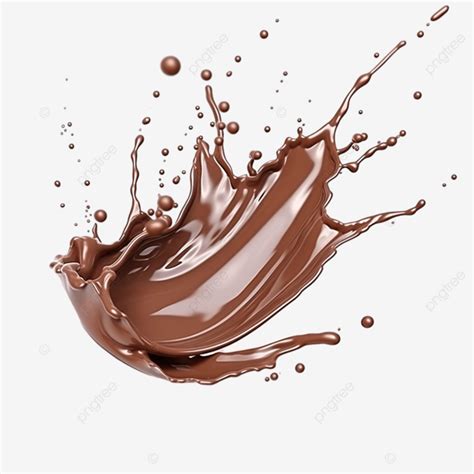 Chocolate Splash With Droplets Chocolate Chocolate Splash Splash PNG