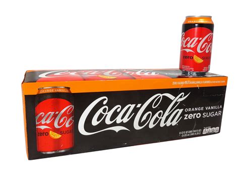 Fresh 12 Pk Coca Cola Orange Vanilla Zero Soda Emporium