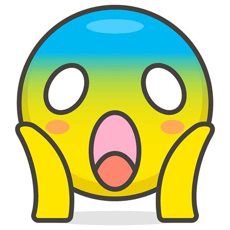 Face Screaming In Fear Emoji Clipart Free Download Transparent Png