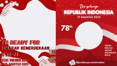 Terbaru 35 Link Twibbon 17 Agustus 2023 Keren Ada Desain Logo Hut Ri