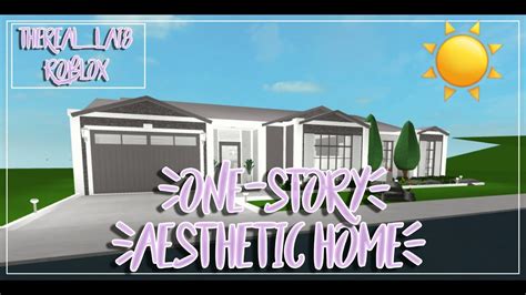 1 Story Aesthetic Bloxburg House