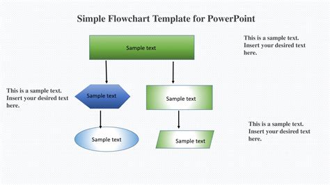 Simple Flowchart Template For PowerPoint SlideVilla