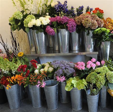 See more ideas about floristry, flower arrangements, floral arrangements. Traditional Silver Metal Florist Bucket By The Flower ...