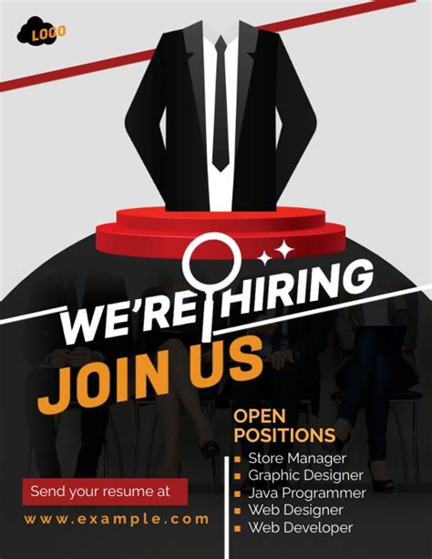 We Are Hiring Flyer Template Postermywall