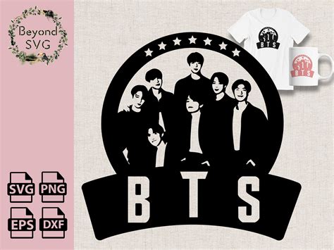 Bts Svg Bts Members Svg Svg Files For Cricut And Etsy