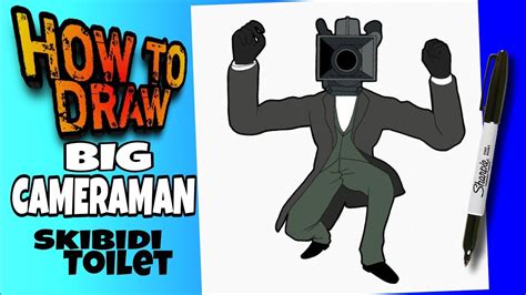 How To Draw Big Cameraman From Skibidi Toilet Easy Step By Step