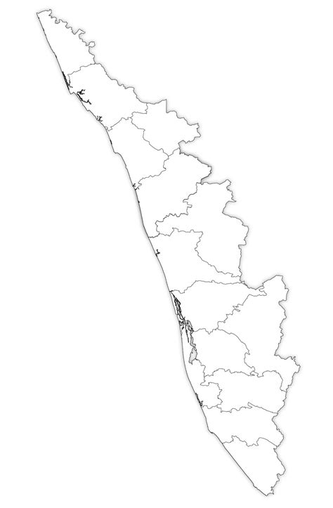 Kerala Free Map Free Blank Map Free Outline Map Free Base Map Outline