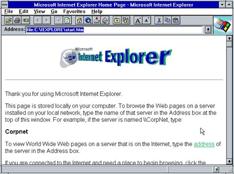 Winworld Internet Explorer 2