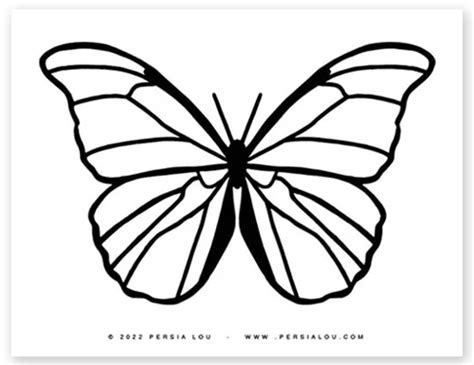 Free Printable Butterfly Coloring Pages Butterfly Coloring Page