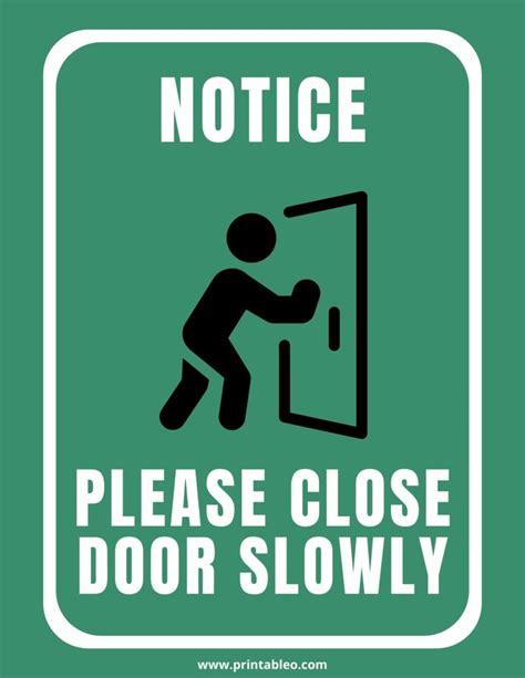 50 Printable Please Close Door Sign Printableocom