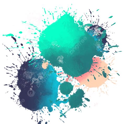 Ink Splash Clipart Hd Png Blue And Green Splashes Ink Blotch Ink