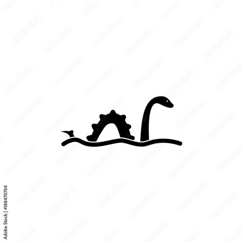 Loch Ness Monster Icon Element Of United Kingdom Culture Icons