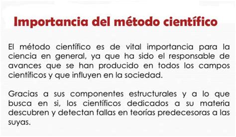 ¿por Qué Es Importante El Método Científico En Las Ciencias Sociales