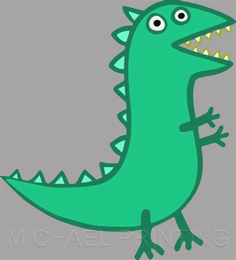 George Mr Dinosaur Peppa Pig Svg Peppa Pig Png Peppa Pig Etsy