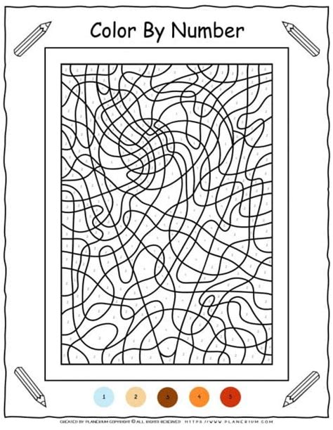 All Seasons Coloring Page Big Drop With Numbers Planerium