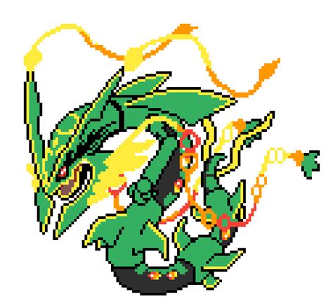 Rayquaza Pixel Art