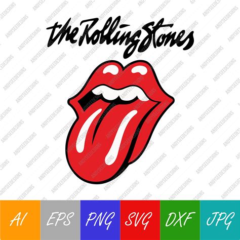 El Logotipo De Los Rolling Stones Vector Descarga Digital Svg Etsy México