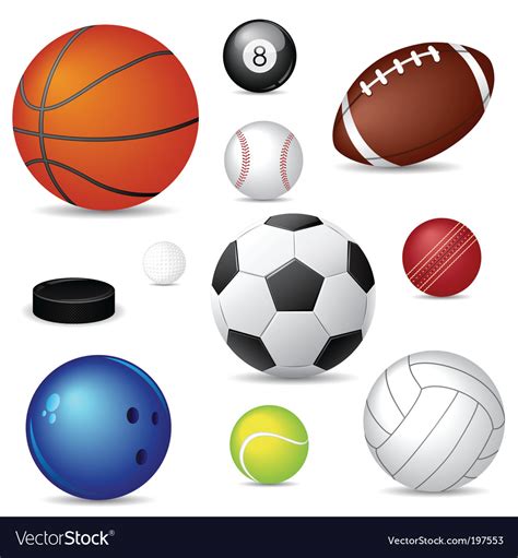 Sport Balls Royalty Free Vector Image Vectorstock