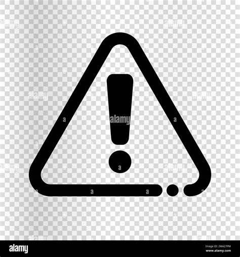 Caution Mark Isolated On Transparent Background Warning Symbol And