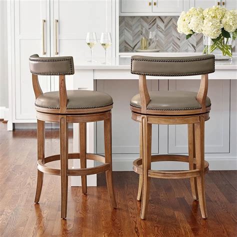 And an antiqued white sanded and. Henning Low Back Swivel Bar & Counter Stool | Bar stools ...