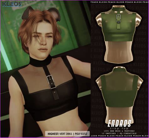 41 Unique Crop Tops Cc For Male And Female Sims In Ts4 — Snootysims