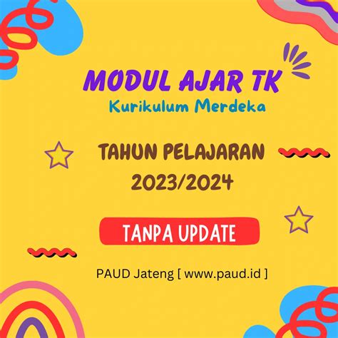 Paket Tk Merdeka Tanpa Update Paud Jateng