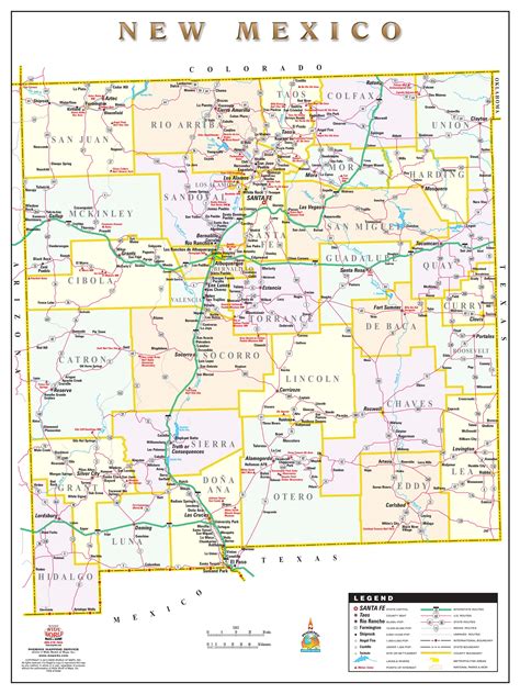 New Mexico Wall Map By Wide World Of Maps Mapsales