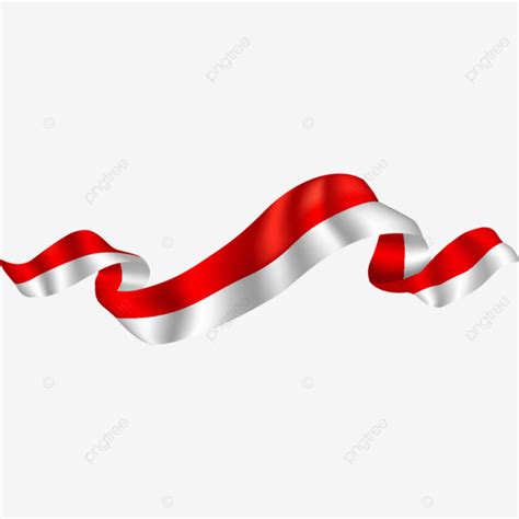 Gambar Bendera Indonesia Merah Putih Realistic Flag Free Vector