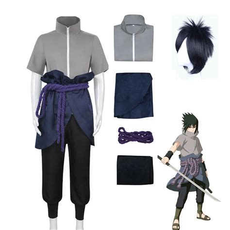 Anime Hokage Uchiha Sasuke Cosplay Costumes Kimono Halloween Costumes