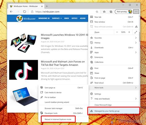 Windows 10 How To Use Internet Explorer Mode In Microsoft Edge Ie Mode