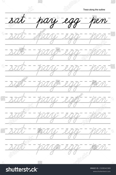 X Cursive Handwriting Worksheets