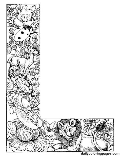 Letter L Coloring Pages For Adults Clip Art Library