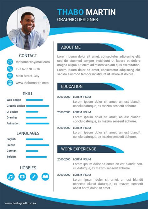 Cv Template South Africa