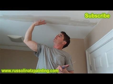 It is a popcorn ceiling and it sits where the peak meets. DIY - Repair Cracks in the Ceiling by Removing Old Drywall ...